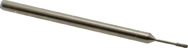 Made in USA - 0.157" Head Thickness CBN Grinding Pin - 1/8" Shank Diam Fine Grade, 120 Grit - USA Tool & Supply