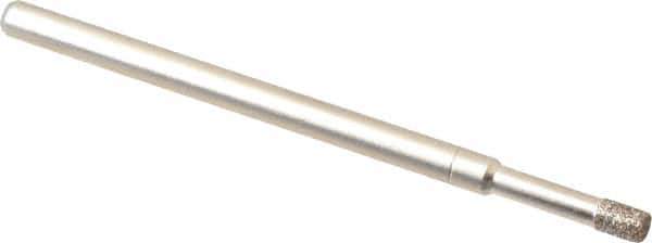 Made in USA - 0.109" Head Diam x 0.157" Head Thickness CBN Grinding Pin - 1/8" Shank Diam Fine Grade, 120 Grit - USA Tool & Supply