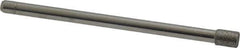 Made in USA - 0.157" Head Diam x 0.197" Head Thickness Diamond (Abrasive) Grinding Pin - 1/8" Shank Diam Fine Grade, 120 Grit - USA Tool & Supply