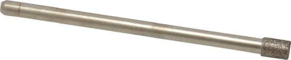 Made in USA - 0.157" Head Diam x 0.197" Head Thickness CBN Grinding Pin - 1/8" Shank Diam Fine Grade, 120 Grit - USA Tool & Supply