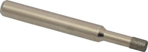 Made in USA - 0.177" Head Diam x 1/4" Head Thickness Diamond (Abrasive) Grinding Pin - 1/4" Shank Diam Coarse Grade - USA Tool & Supply