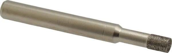 Made in USA - 0.197" Head Diam x 1/4" Head Thickness CBN Grinding Pin - 1/4" Shank Diam Fine Grade, 120 Grit - USA Tool & Supply