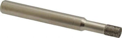 Made in USA - 0.197" Head Diam x 1/4" Head Thickness CBN Grinding Pin - 1/4" Shank Diam Fine Grade, 120 Grit - USA Tool & Supply