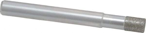 Made in USA - 1/4" Head Diam x 0.275" Head Thickness Diamond (Abrasive) Grinding Pin - 1/4" Shank Diam Fine Grade, 120 Grit - USA Tool & Supply