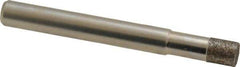 Made in USA - 1/4" Head Diam x 0.275" Head Thickness CBN Grinding Pin - 1/4" Shank Diam Fine Grade, 120 Grit - USA Tool & Supply