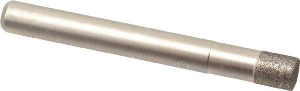 Made in USA - 1/4" Head Diam x 0.275" Head Thickness CBN Grinding Pin - 1/4" Shank Diam Fine Grade, 120 Grit - USA Tool & Supply