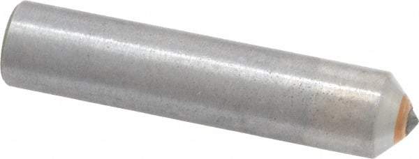 Made in USA - 1/2 Carat Single Point Diamond Dresser - 2" Long x 7/16" Shank Diam - USA Tool & Supply