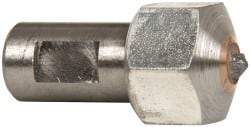 Made in USA - 1/2 Carat Single Point Diamond Dresser - 3/4" Long x 7/16" Shank Diam - USA Tool & Supply