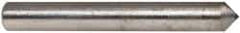 Made in USA - 1" Long x 1/8" Shank Diam Single Point Diamond Dresser - 90° Included Angle - USA Tool & Supply