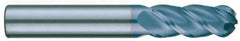 RobbJack - 5/8" Diam, 7/8" LOC, 3 Flute Solid Carbide Ball End Mill - AlTiN Finish, Single End, 3-1/2" OAL, 5/8" Shank Diam, Spiral Flute - USA Tool & Supply