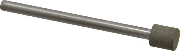 Made in USA - 1/4" Head Diam x 1/4" Head Thickness Diamond (Abrasive) Grinding Pin - 1/8" Shank Diam x 1-3/4" Shank Length, Very Fine Grade, 150 Grit - USA Tool & Supply