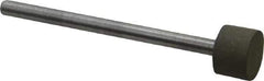 Made in USA - 3/8" Head Diam x 1/4" Head Thickness Diamond (Abrasive) Grinding Pin - 1/8" Shank Diam x 1-3/4" Shank Length, Very Fine Grade, 150 Grit - USA Tool & Supply
