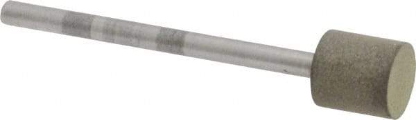 Made in USA - 3/8" Head Diam x 3/8" Head Thickness Diamond (Abrasive) Grinding Pin - 1/8" Shank Diam x 1-5/8" Shank Length, Very Fine Grade, 150 Grit - USA Tool & Supply