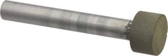 Made in USA - 1/2" Head Diam x 1/4" Head Thickness Diamond (Abrasive) Grinding Pin - 1/4" Shank Diam x 1-3/4" Shank Length, Very Fine Grade, 150 Grit - USA Tool & Supply