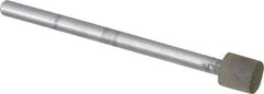 Made in USA - 1/4" Head Diam x 1/4" Head Thickness CBN Grinding Pin - 1/8" Shank Diam x 1-3/4" Shank Length, Very Fine Grade, 150 Grit - USA Tool & Supply