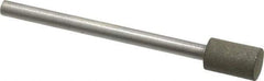 Made in USA - 1/4" Head Diam x 3/8" Head Thickness CBN Grinding Pin - 1/8" Shank Diam x 1-5/8" Shank Length, Very Fine Grade, 150 Grit - USA Tool & Supply