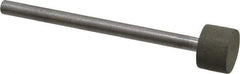Made in USA - 3/8" Head Diam x 1/4" Head Thickness CBN Grinding Pin - 1/8" Shank Diam x 1-3/4" Shank Length, Very Fine Grade, 150 Grit - USA Tool & Supply