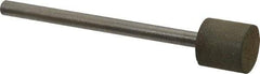 Made in USA - 3/8" Head Diam x 3/8" Head Thickness CBN Grinding Pin - 1/8" Shank Diam x 1-5/8" Shank Length, Very Fine Grade, 150 Grit - USA Tool & Supply