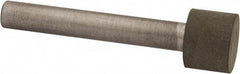 Made in USA - 1/2" Head Diam x 3/8" Head Thickness CBN Grinding Pin - 1/4" Shank Diam x 1-5/8" Shank Length, Very Fine Grade, 150 Grit - USA Tool & Supply
