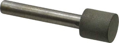 Made in USA - 1/2" Head Diam x 1/2" Head Thickness CBN Grinding Pin - 1/4" Shank Diam x 1-1/2" Shank Length, Very Fine Grade, 150 Grit - USA Tool & Supply