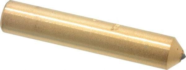 Norton - 1/4 Carat Single Point Diamond Dresser - 2" Long x 3/8" Shank Diam, Contains 3 Stones - USA Tool & Supply