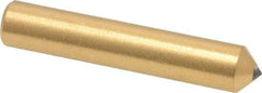 Norton - 1/3 Carat Single Point Diamond Dresser - 2" Long x 3/8" Shank Diam, Contains 3 Stones - USA Tool & Supply