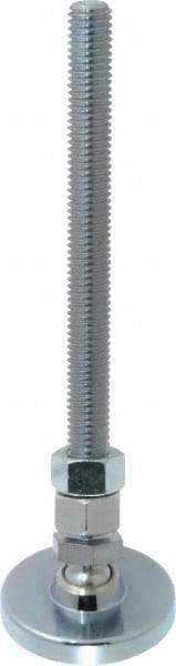 Gibraltar - 1/2-13 Bolt Thread, Studded Pivotal Stud Mount Leveling Pad & Mount - 3,500 Max Lb Capacity, 2" Base Diam - USA Tool & Supply