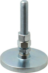Gibraltar - 1/2-13 Bolt Thread, Studded Pivotal Stud Mount Leveling Pad & Mount - 3,500 Max Lb Capacity, 3" Base Diam - USA Tool & Supply