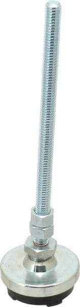 Gibraltar - 3/8-16 Bolt Thread, Studded Pivotal Stud Mount Leveling Pad & Mount - 1,500 Max Lb Capacity, 2" Base Diam - USA Tool & Supply