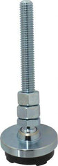 Gibraltar - 1/2-13 Bolt Thread, Studded Pivotal Stud Mount Leveling Pad & Mount - 3,000 Max Lb Capacity, 2" Base Diam - USA Tool & Supply
