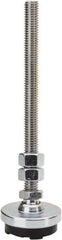 Gibraltar - 1/2-13 Bolt Thread, Studded Pivotal Stud Mount Leveling Pad & Mount - 3,000 Max Lb Capacity, 2" Base Diam - USA Tool & Supply