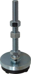 Gibraltar - 1/2-13 Bolt Thread, Studded Pivotal Stud Mount Leveling Pad & Mount - 3,000 Max Lb Capacity, 2-1/2" Base Diam - USA Tool & Supply
