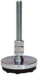 Gibraltar - 1/2-13 Bolt Thread, Studded Pivotal Stud Mount Leveling Pad & Mount - 3,000 Max Lb Capacity, 3" Base Diam - USA Tool & Supply