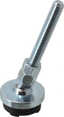 Gibraltar - 1/2-13 Bolt Thread, Studded Pivotal Stud Mount Leveling Pad & Mount - 3,500 Max Lb Capacity, 2" Base Diam - USA Tool & Supply