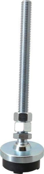 Gibraltar - 1/2-13 Bolt Thread, Studded Pivotal Stud Mount Leveling Pad & Mount - 3,500 Max Lb Capacity, 2" Base Diam - USA Tool & Supply