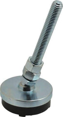 Gibraltar - 1/2-13 Bolt Thread, Studded Pivotal Stud Mount Leveling Pad & Mount - 3,500 Max Lb Capacity, 2-1/2" Base Diam - USA Tool & Supply