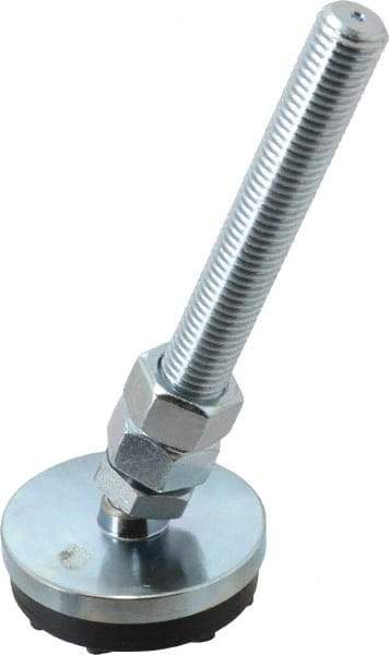 Gibraltar - 3/4-10 Bolt Thread, Studded Pivotal Stud Mount Leveling Pad & Mount - 6,000 Max Lb Capacity, 3" Base Diam - USA Tool & Supply