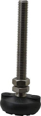 Gibraltar - 1/2-13 Bolt Thread, Studded Pivotal Stud Mount Leveling Pad & Mount - 4,000 Max Lb Capacity, 2" Base Diam - USA Tool & Supply