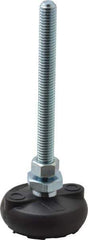 Gibraltar - 3/8-16 Bolt Thread, Studded Pivotal Stud Mount Leveling Pad & Mount - 4,000 Max Lb Capacity, 2" Base Diam - USA Tool & Supply
