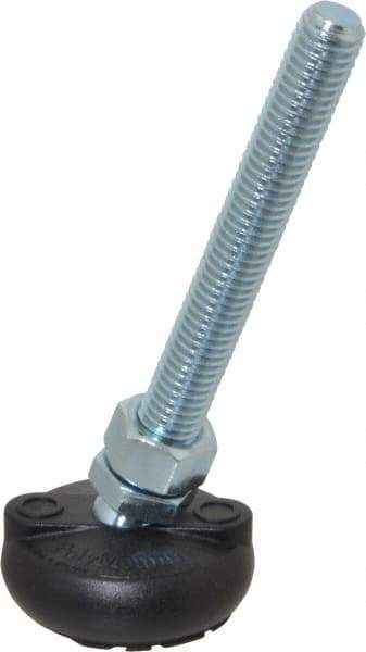Gibraltar - 1/2-13 Bolt Thread, Studded Pivotal Stud Mount Leveling Pad & Mount - 4,000 Max Lb Capacity, 2" Base Diam - USA Tool & Supply