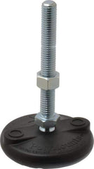 Gibraltar - 1/2-13 Bolt Thread, Studded Pivotal Stud Mount Leveling Pad & Mount - 5,000 Max Lb Capacity, 3" Base Diam - USA Tool & Supply