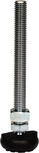 Gibraltar - 5/8-11 Bolt Thread, Studded Pivotal Stud Mount Leveling Pad & Mount - 4,000 Max Lb Capacity, 2" Base Diam - USA Tool & Supply