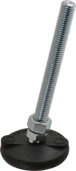 Gibraltar - 5/8-11 Bolt Thread, Studded Pivotal Stud Mount Leveling Pad & Mount - 5,000 Max Lb Capacity, 3" Base Diam - USA Tool & Supply