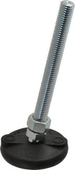 Gibraltar - 5/8-11 Bolt Thread, Studded Pivotal Stud Mount Leveling Pad & Mount - 5,000 Max Lb Capacity, 3" Base Diam - USA Tool & Supply