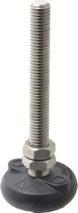 Gibraltar - 1/2-13 Bolt Thread, Studded Pivotal Stud Mount Leveling Pad & Mount - 4,000 Max Lb Capacity, 2" Base Diam - USA Tool & Supply
