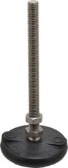 Gibraltar - 1/2-13 Bolt Thread, Studded Pivotal Stud Mount Leveling Pad & Mount - 5,000 Max Lb Capacity, 3" Base Diam - USA Tool & Supply