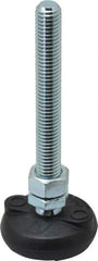 Gibraltar - 1/2-13 Bolt Thread, Studded Pivotal Stud Mount Leveling Pad & Mount - 4,000 Max Lb Capacity, 2" Base Diam - USA Tool & Supply