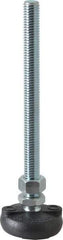 Gibraltar - 1/2-13 Bolt Thread, Studded Pivotal Stud Mount Leveling Pad & Mount - 4,000 Max Lb Capacity, 2" Base Diam - USA Tool & Supply