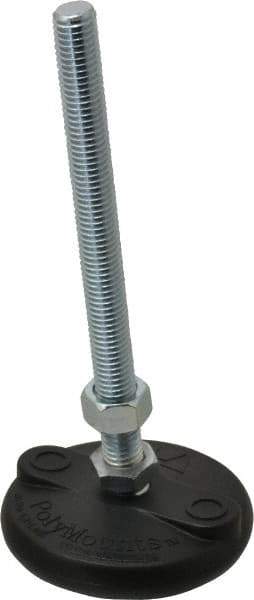 Gibraltar - 1/2-13 Bolt Thread, Studded Pivotal Stud Mount Leveling Pad & Mount - 5,000 Max Lb Capacity, 3" Base Diam - USA Tool & Supply