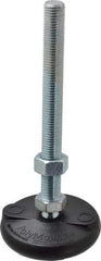 Gibraltar - M16 Bolt Thread, Studded Pivotal Stud Mount Leveling Pad & Mount - 2,270 Kg Capacity, 76mm Base Diam - USA Tool & Supply
